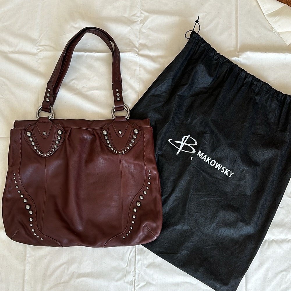 B. Makowsky Leather Bag